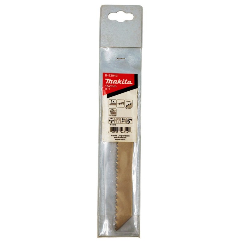 [B-52043] Sierra Reciproca P/ Hielo 152Mm X 1.2Mm (6Tpi) Makita