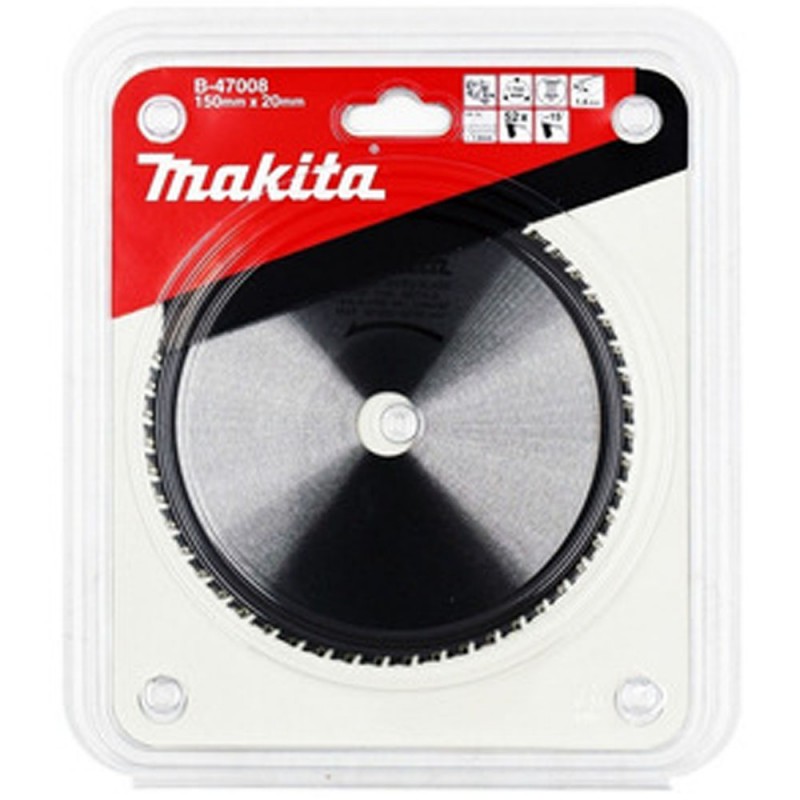 [B-47008] Disco Sierra Circular Corte Metal 6" x 52 Dientes 150x20x52T Makita