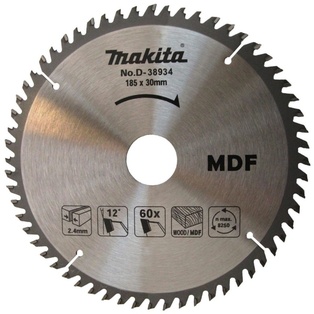 T.C.T. Saw Blade For Mdf 185X30X60T W/Ring15.88,20 Makita