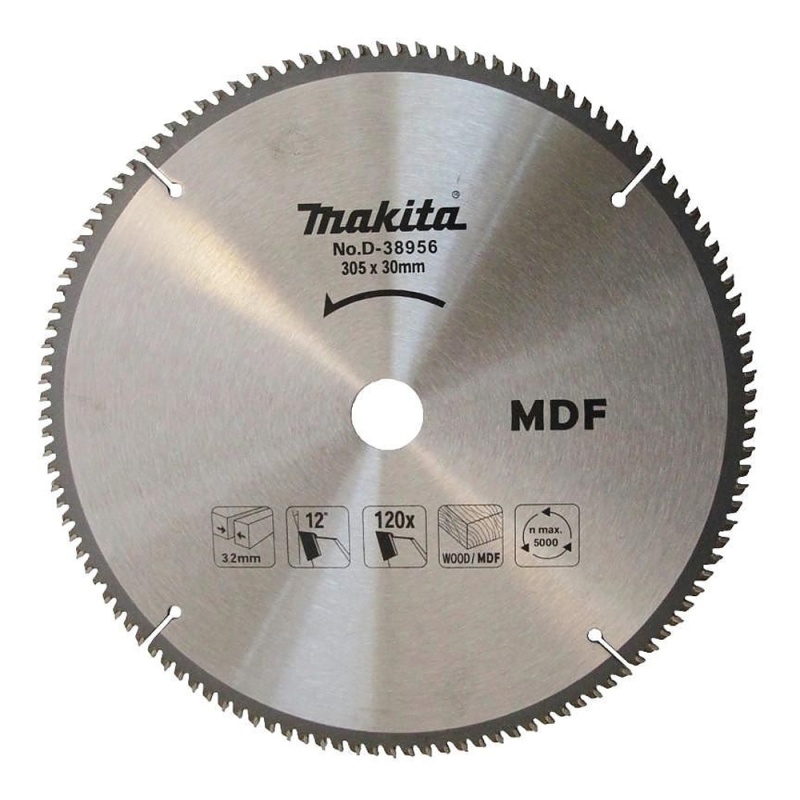[D-38956] T.C.T. Saw Blade For Mdf 305X30X120T W/Ring15.88 Makita