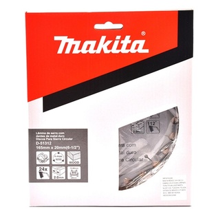 Disco de Sierra para madera TCT (6-1/2 x20 mm x2.0mm) 24 Dientes Reductor 5/8" Makita