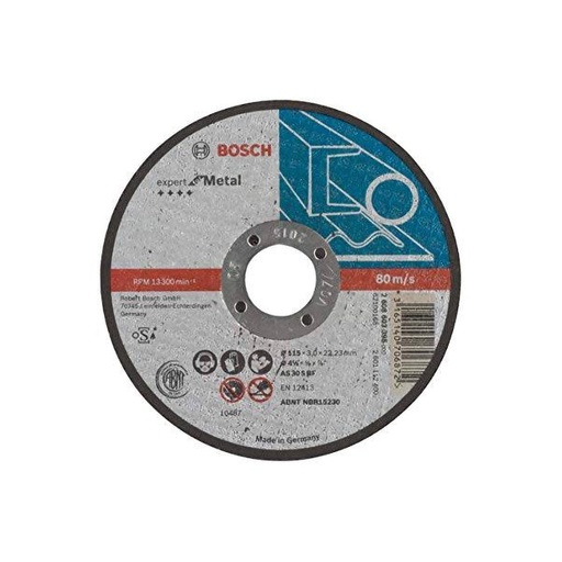 Disco Corte Expert for Metal 4 1/2"(115mm) x 3mm x 7/8" (Recto) Bosch