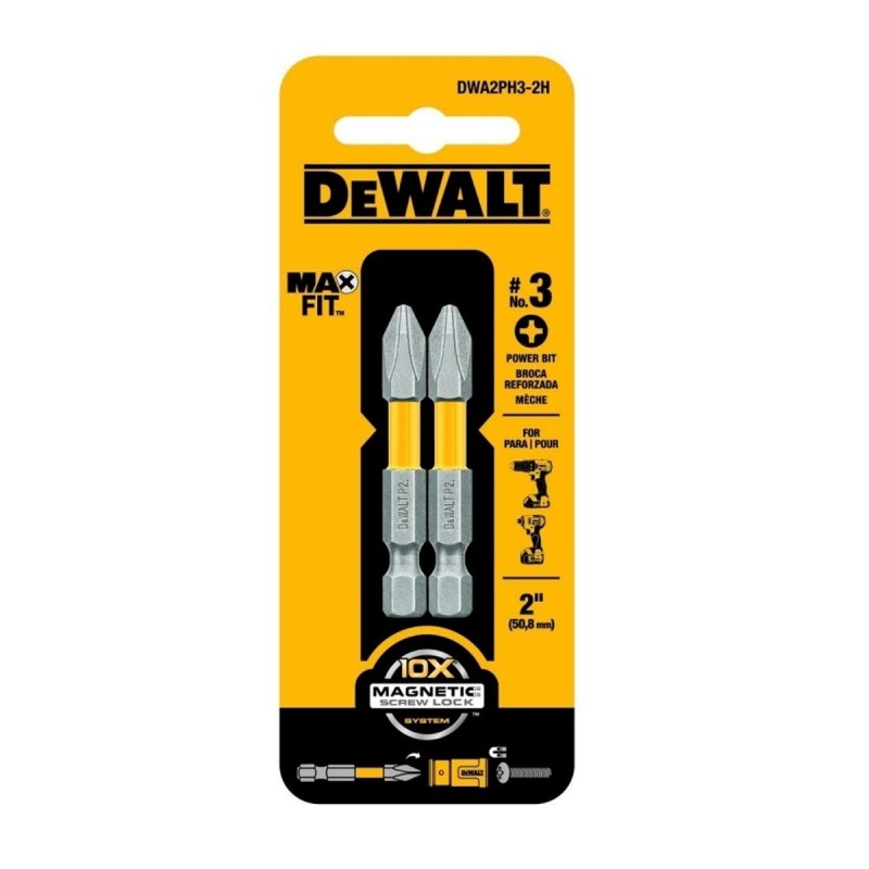 [DWA2PH3-2H] Set de Puntas 2" Ph3 Maxfit 2Pk Dewalt
