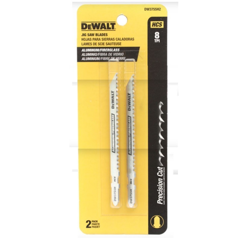 [DW3755H2] Hoja Calar 4" - 8Tpi - Hcs - 2 Unid. Corte Alum/Fibra de Vidrio Dewalt