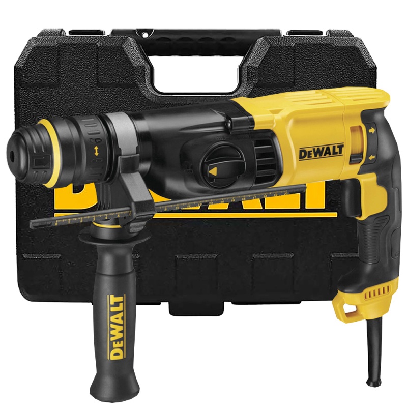 [D25134K-B2] Rotomartillo SDS Plus 800 W 26Mm 2,9 Kg 2.9J , 5,500 Gpm Rotomartillo + Chuck Intercamb +Caja Plástica Dewalt