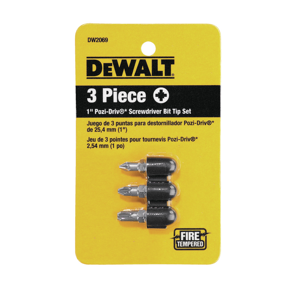 [DW2069  Z] Set De 3 Puntas Pozi-Drive De 1" Dewalt
