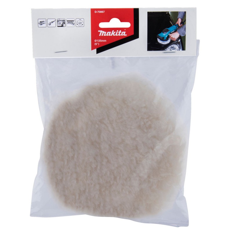[D-70867] Bonete De Lana Con Velcro 5" (Po5000C/Dpo500) Makita