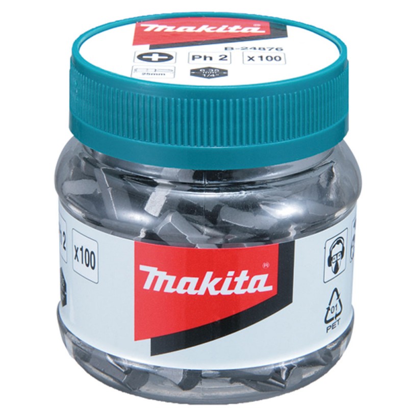 [B-24876] Bote De Puntas Ph2 25Mm (100 Und) Makita