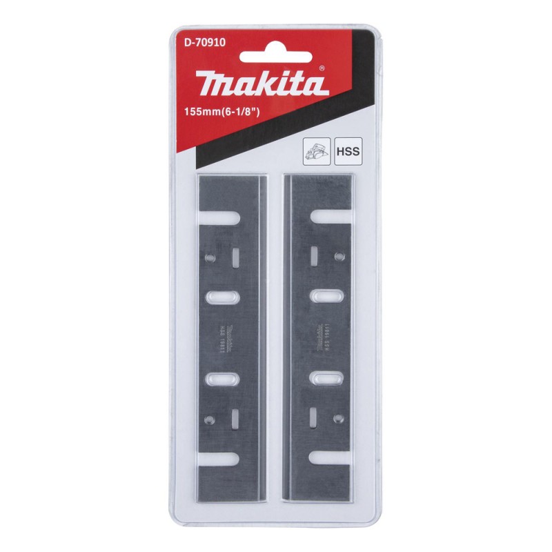 [D-70910] Cuchilla Plana 1 Solo Filo 155Mm."Hss" P/Cepillo {1805N} Jgx2U. Makita