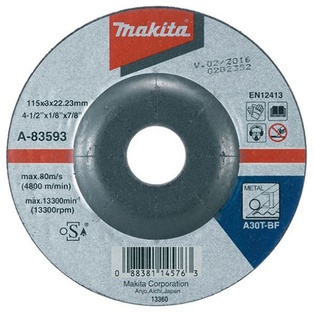 Disco Abra Corte Metal 4.5" X 3.0Mm.(A30T-Bf) *** Concavo Makita