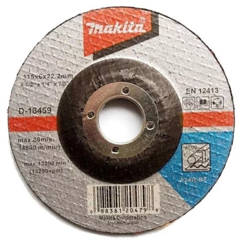 [D-18459] Disco Abra Desbaste Metal 4.5"X 6.0Mm.(A36P-Bf) ** Makita