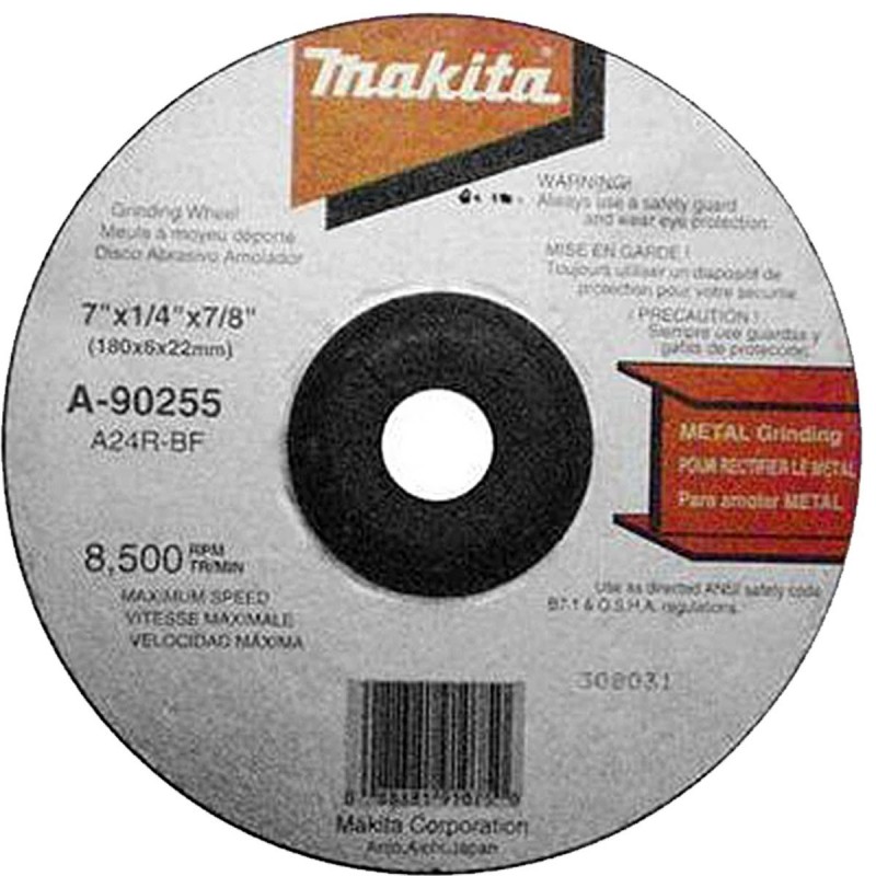 [A-90255] Disco Abra Desbaste Metal 7" X 6.0Mm.(A24R) ** Makita