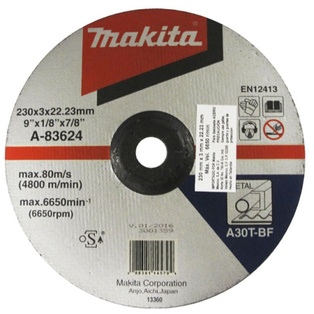 Disco Abra. Corte Metal 230 X 3 X 22.23Mm.(A30T) (Concavo) Makita