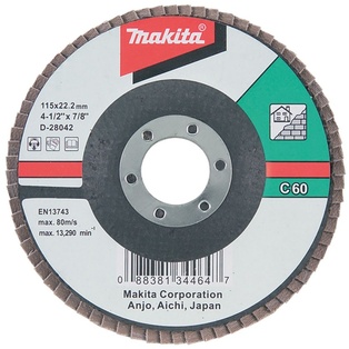 Disco Flap Plano P/Mamposteria 4.5" Gr. 60 Industrial Makita