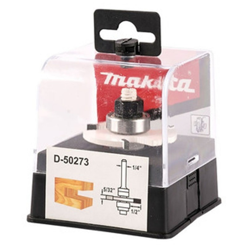 [D-50273] Fresa Vast.1/4" Ranura 5/32" X 1/2"Profundidad-2F.Con Rodaje. Makita
