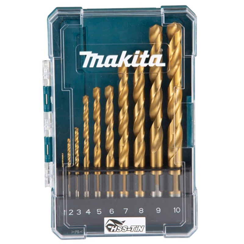 [D-72849] Hss-Tin Drill Bit 10Pcs/Set Makita