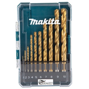 Hss-Tin Drill Bit 10Pcs/Set Makita