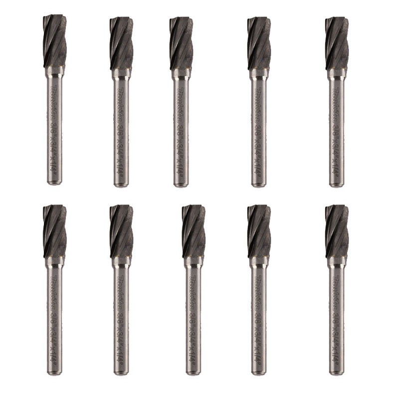 [B-52984-10] Lima Rotativa Cilindrica P/No Ferroso 3/8"X 3/4" Vastago 1/4".Cjx10U Makita