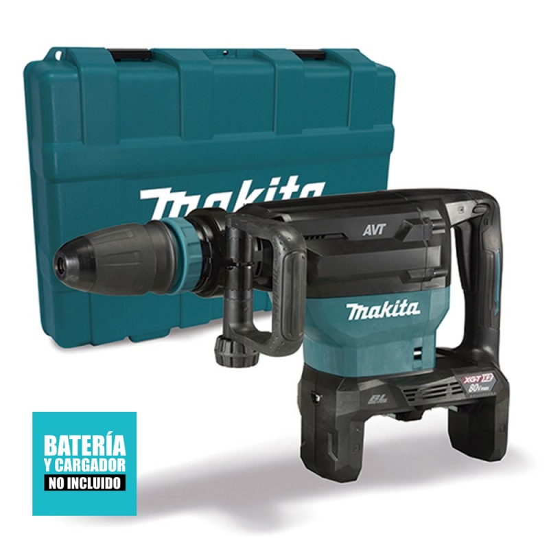 [HM002GZ03] Martillo Demoledor Xgt 80Vmax (2X40V) / Sds-Max / 20.0J / Avt - Xpt - Bl - Aws / Sin Baterías Makita