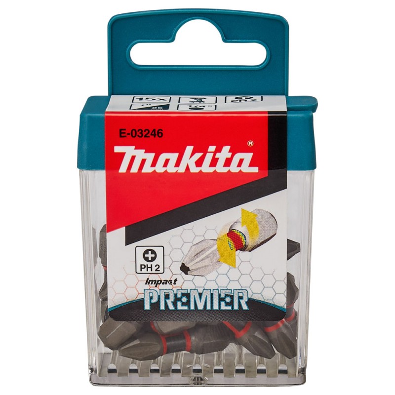 [E-03246] Punta Phillips Ph2 X 25Mm.15U.Impact Premier Makita