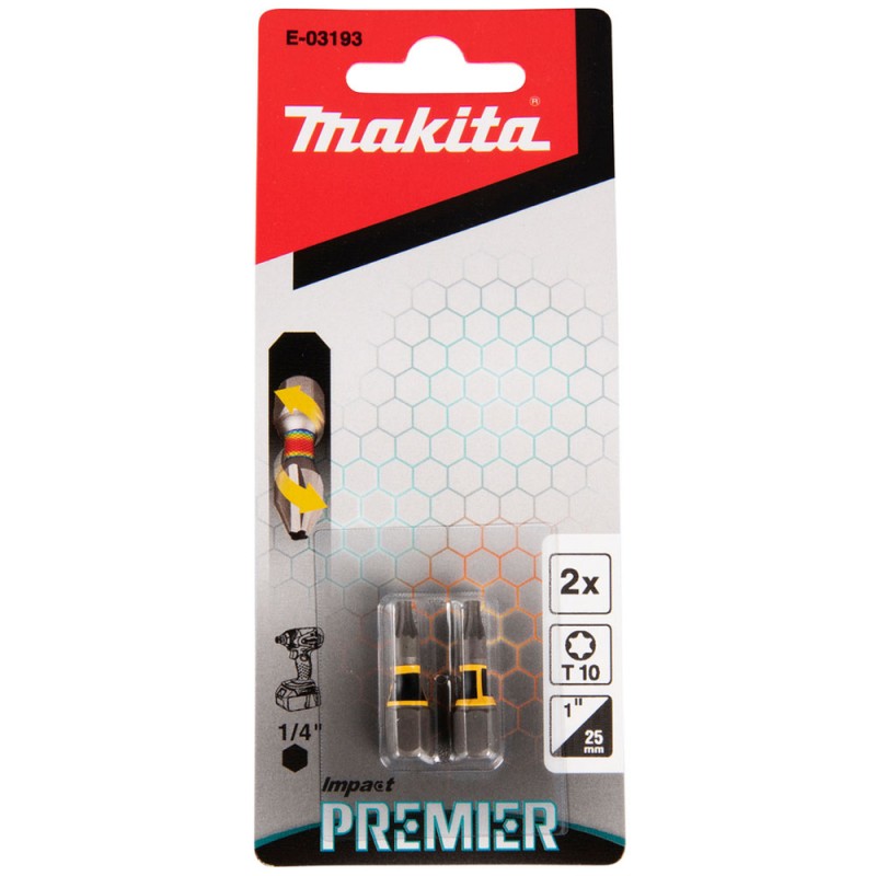 [E-03193] Punta Torx T10 X 25Mm.2U.Impact Premier Makita