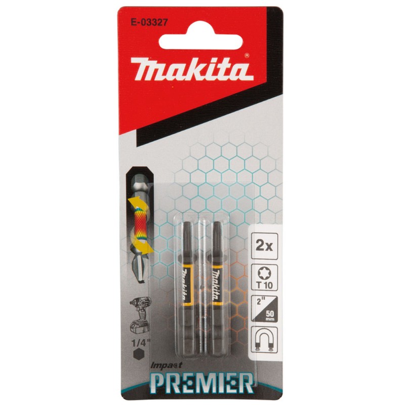 [E-03327] Punta Torx T10 X 50Mm.2U.Impact Premier Makita