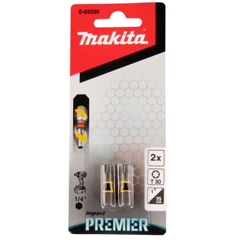 [E-03230] Punta Torx T30 X 25Mm.2U.Impact Premier Makita
