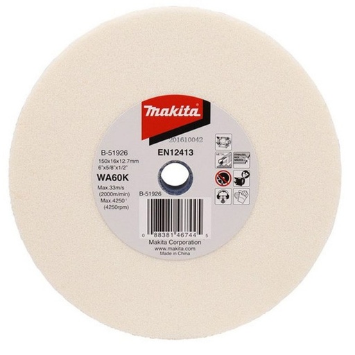 [B-51926] Rueda Abrasiva para Esmeril de Banco 6" B-51926 Makita (E)