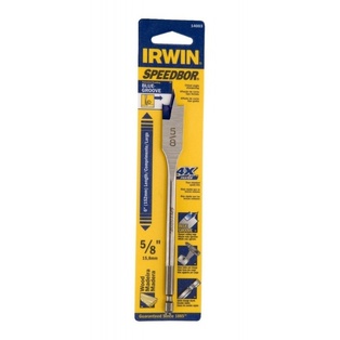 Brocas Planas Madera Speedbor Bluegroove, Standard (6") Drill Bit 5/8" Tarjeta Individual Irwin